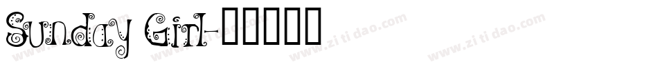 Sunday Girl字体转换